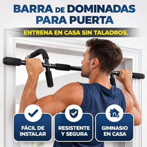 Barra de Dominadas para Puerta – Entrenamiento en Casa sin Taladros